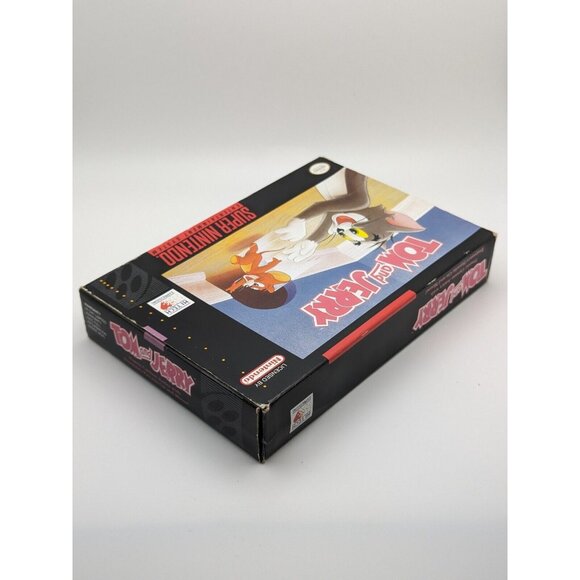 Tom and Jerry (Super Nintendo SNES, 1993) w/ Game & Box ~ Tested & Works VTG - Picture 4 of 12